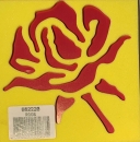 Reliefschablone Rose